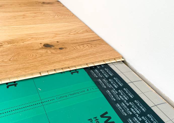 Systeml&ouml;sung W&auml;rmeparkett